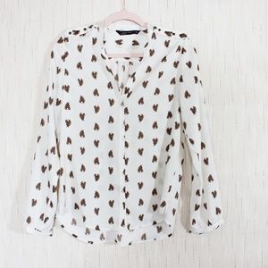Zara Horse Print Blouse